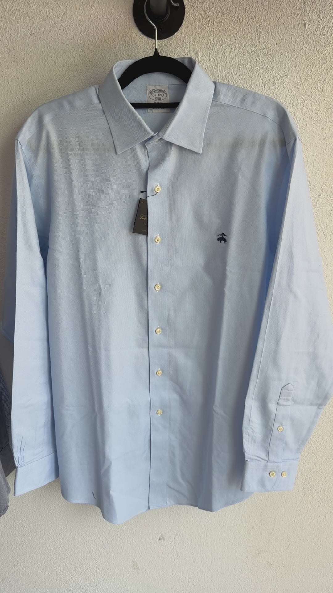 Camisa Brooks Brothers Classic Fit Manga Larga Talla L