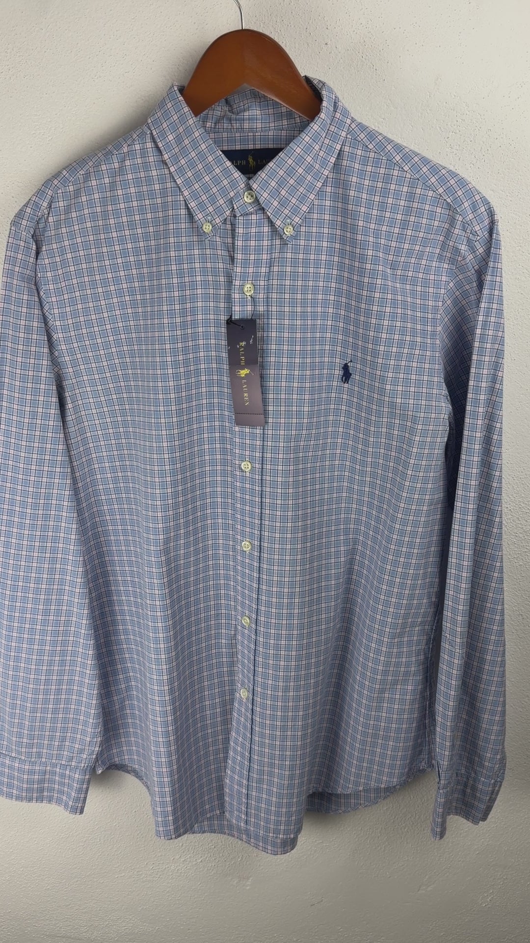 Camisa Polo Ralph Lauren Slim Fit Manga Larga Talla L, sirve para talla M