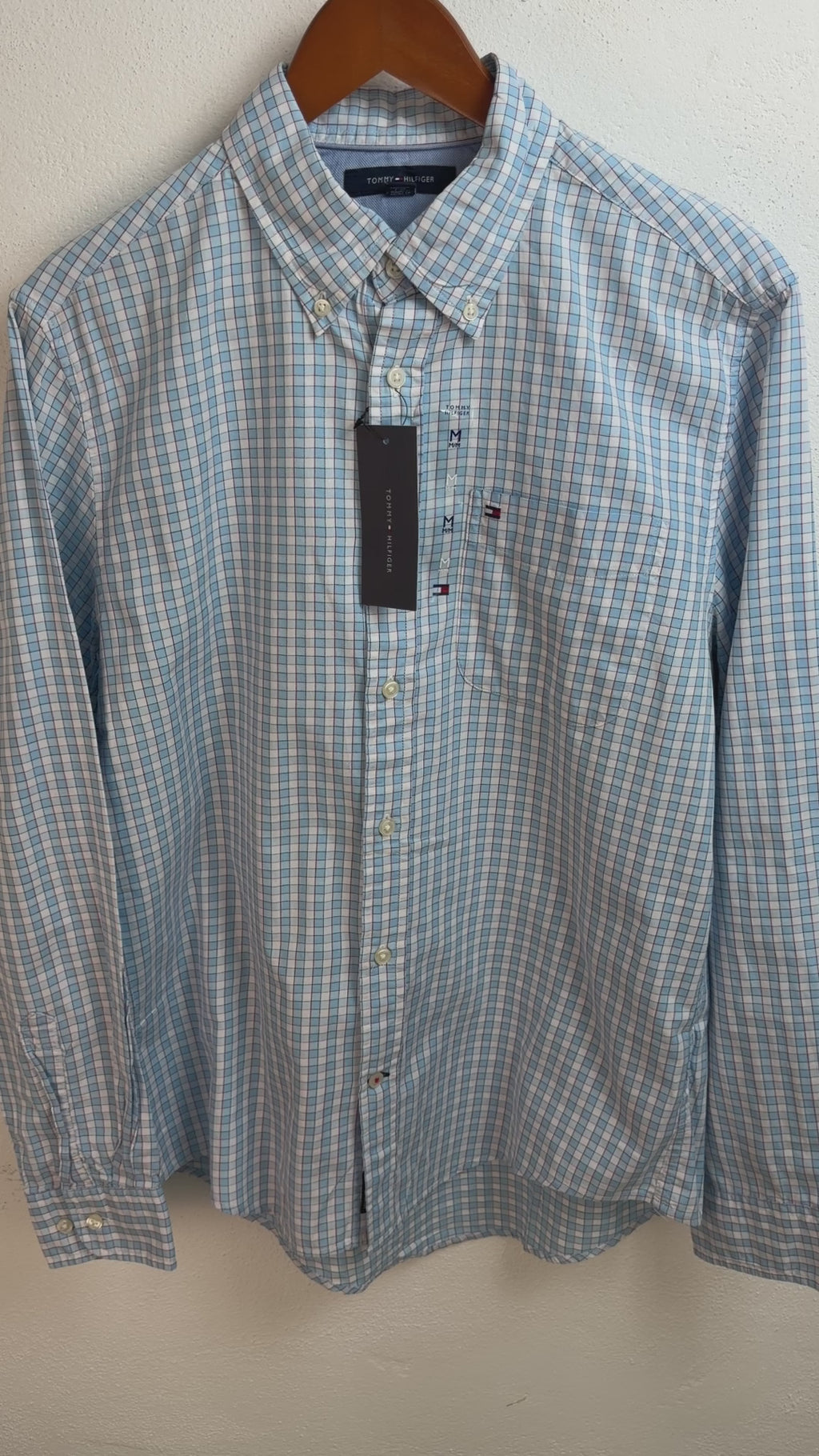 Camisa Tommy Hilfiger Classic Fit Manga Larga Talla M
