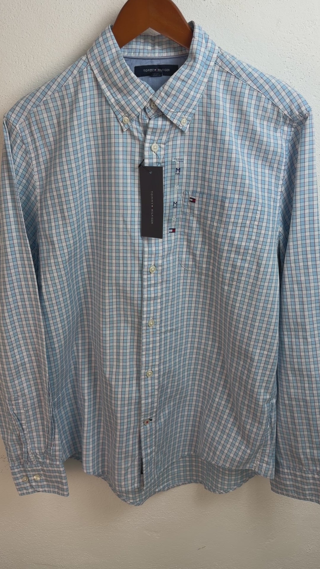 Camisa Tommy Hilfiger Classic Fit Manga Larga Talla M