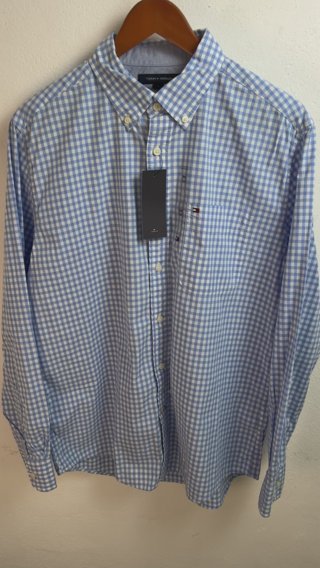 Camisa Tommy Hilfiger Classic Fit Manga Larga Talla M