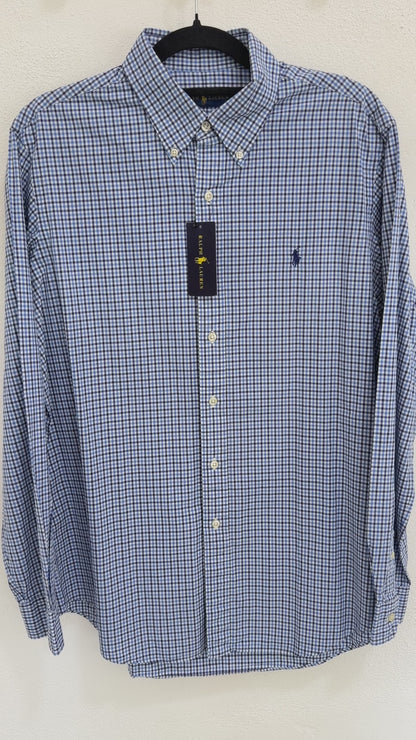 Camisa Polo Ralph Lauren Classic Fit Manga Larga Talla L