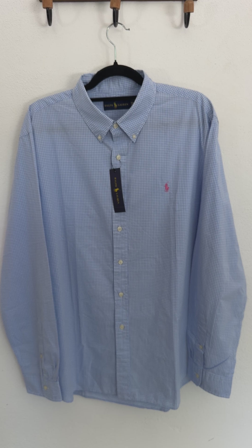 Camisa Polo Ralph Lauren Classic Fit Manga Larga Talla XXL