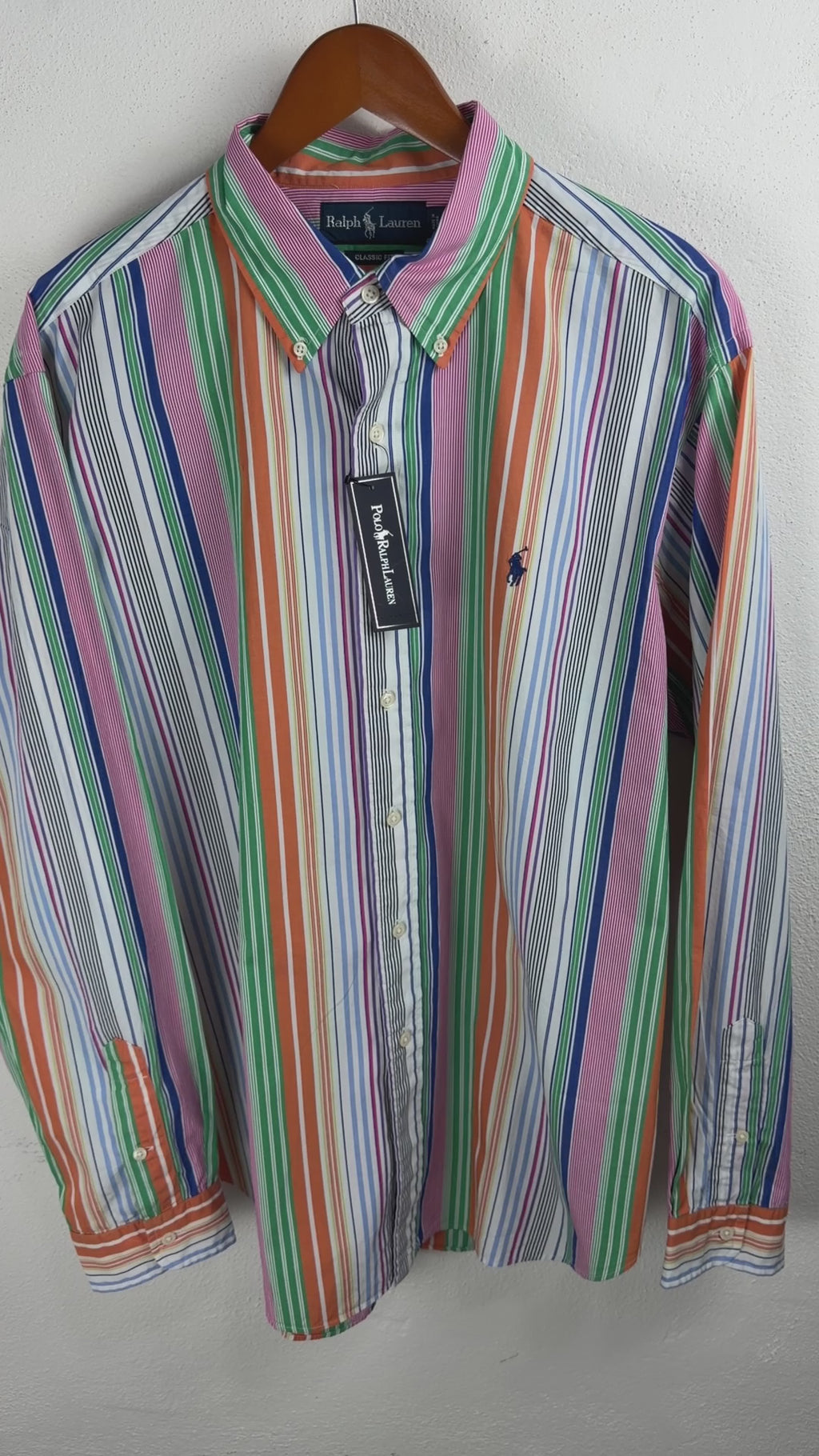 Camisa Polo Ralph Lauren Classic Fit Manga Larga Talla XL
