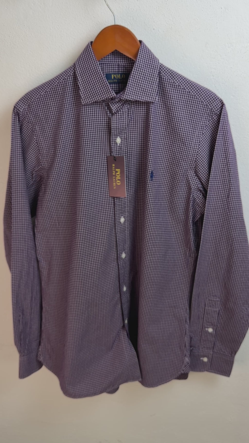 Camisa Polo Ralph Lauren Custom Fit Manga Larga Talla M