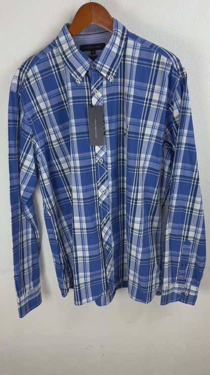 Camisa Tommy Hilfiger Custom Fit Manga Larga Talla XL