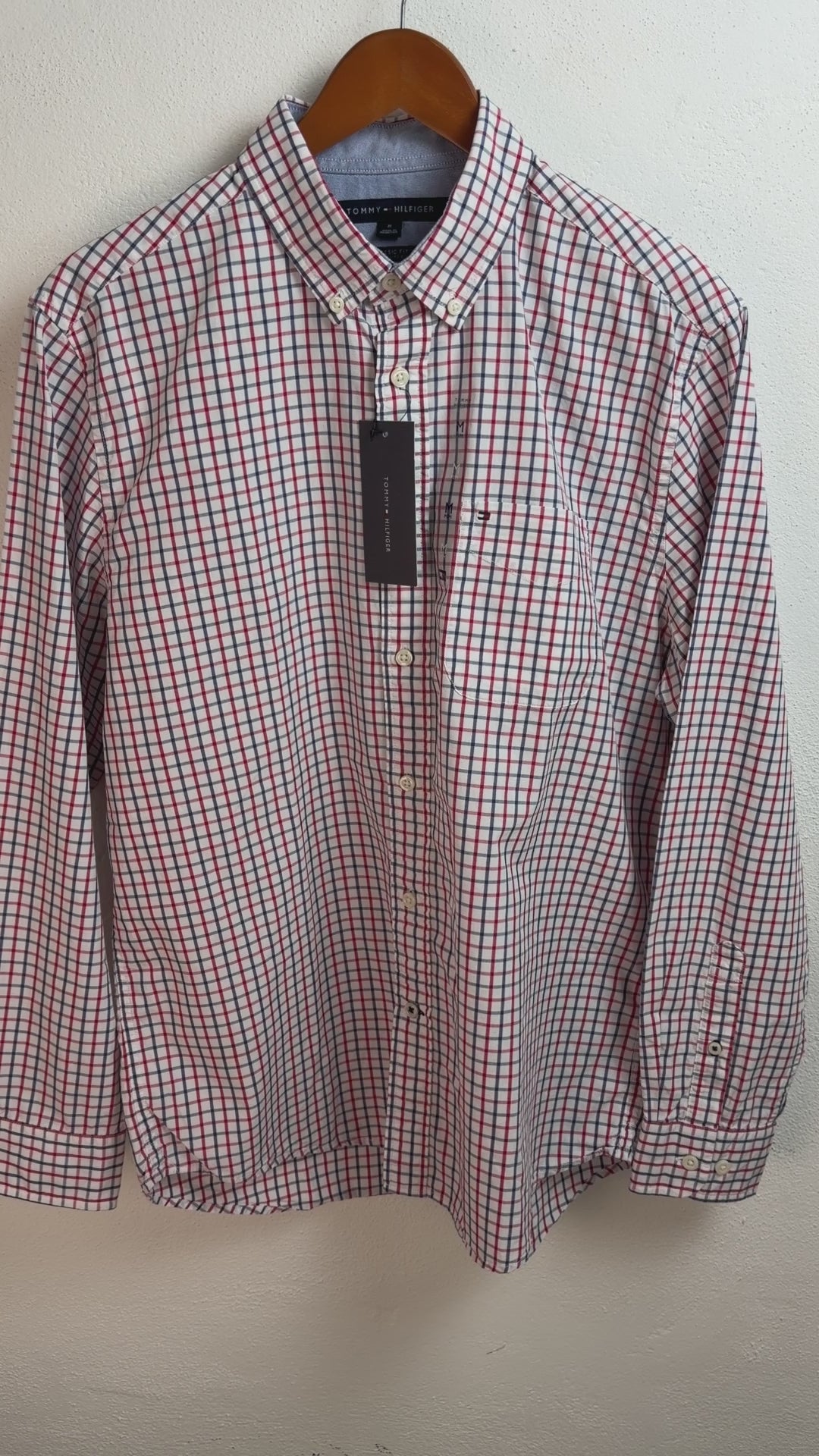 Camisa Tommy Hilfiger Classic Fit Manga Larga Talla M