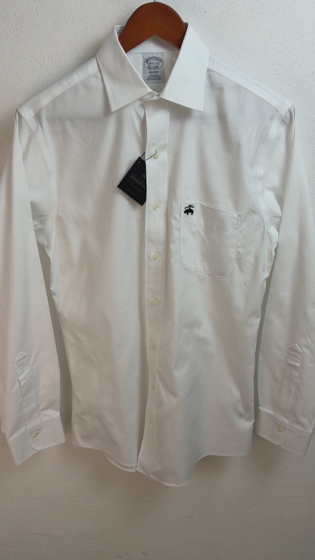 Camisa Brooks Brothers Classic Fit Manga Larga Talla S