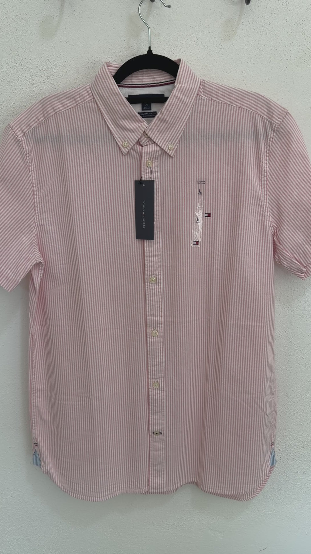 Camisa Tommy Hilfiger Classic Fit Manga Corta Talla L