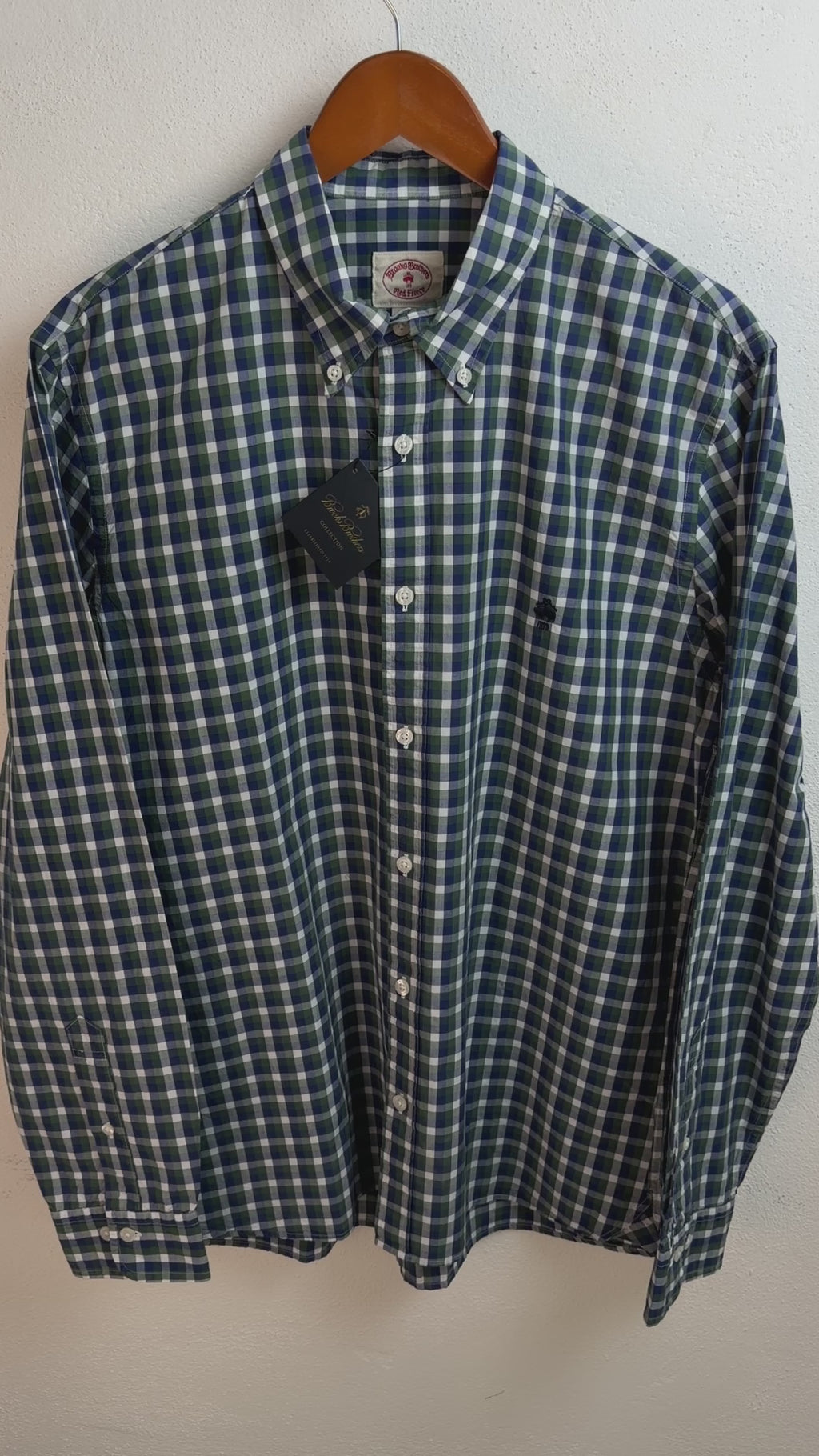 Camisa Brooks Brothers Classic Fit Manga Larga Talla M