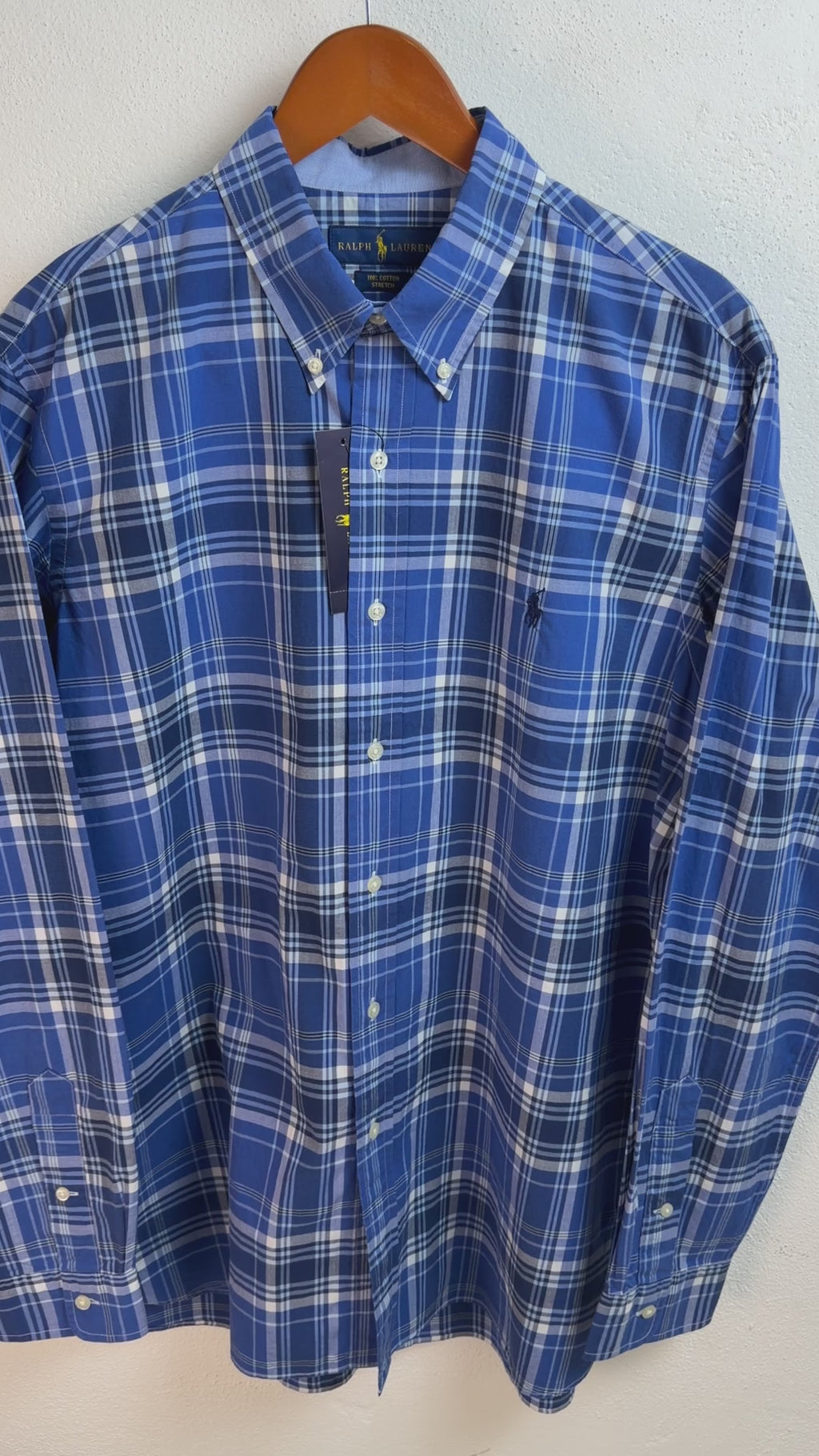 Camisa Polo Ralph Lauren Classic Fit Manga Larga Talla L