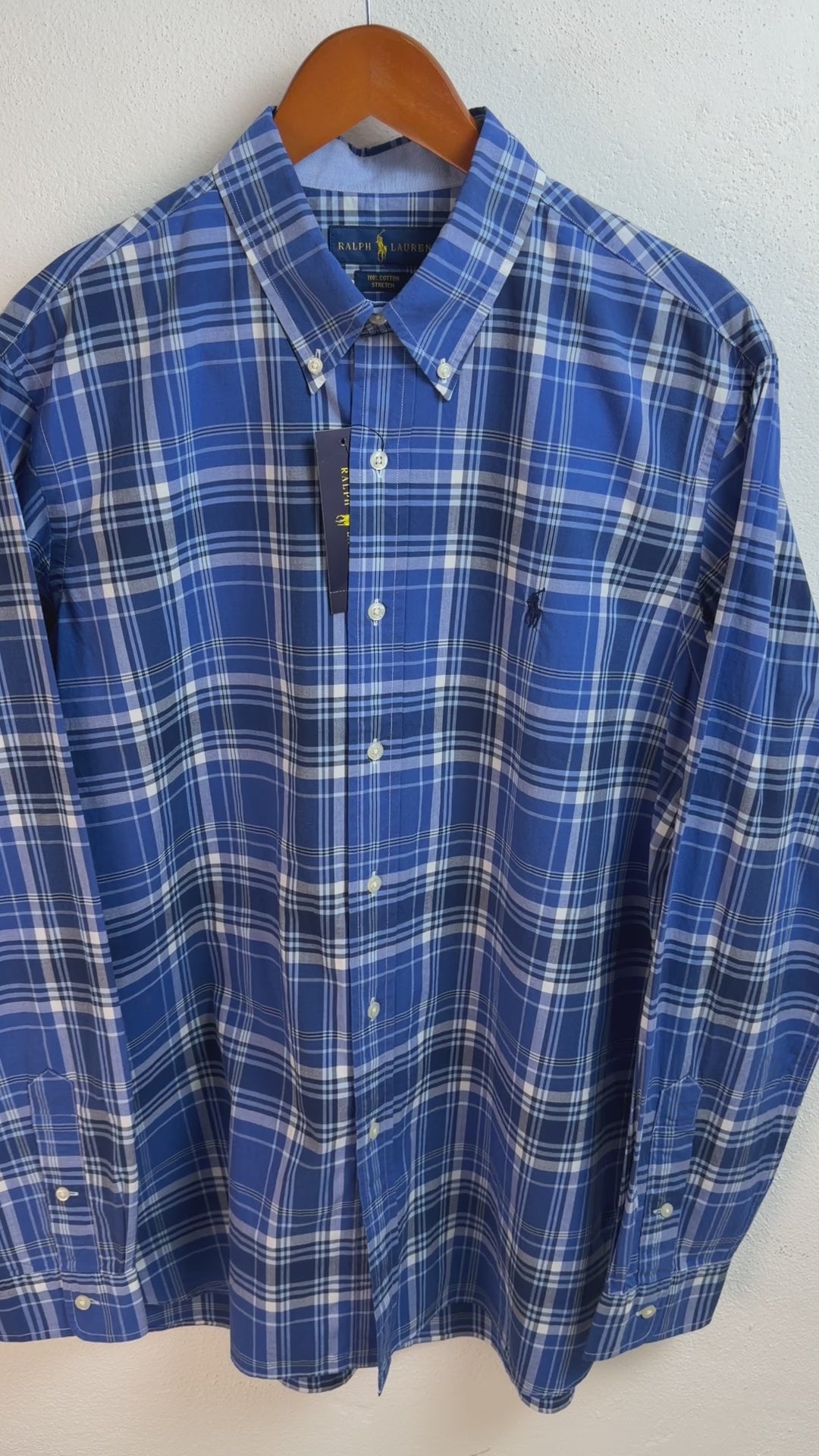 Camisa Polo Ralph Lauren Classic Fit Manga Larga Talla L
