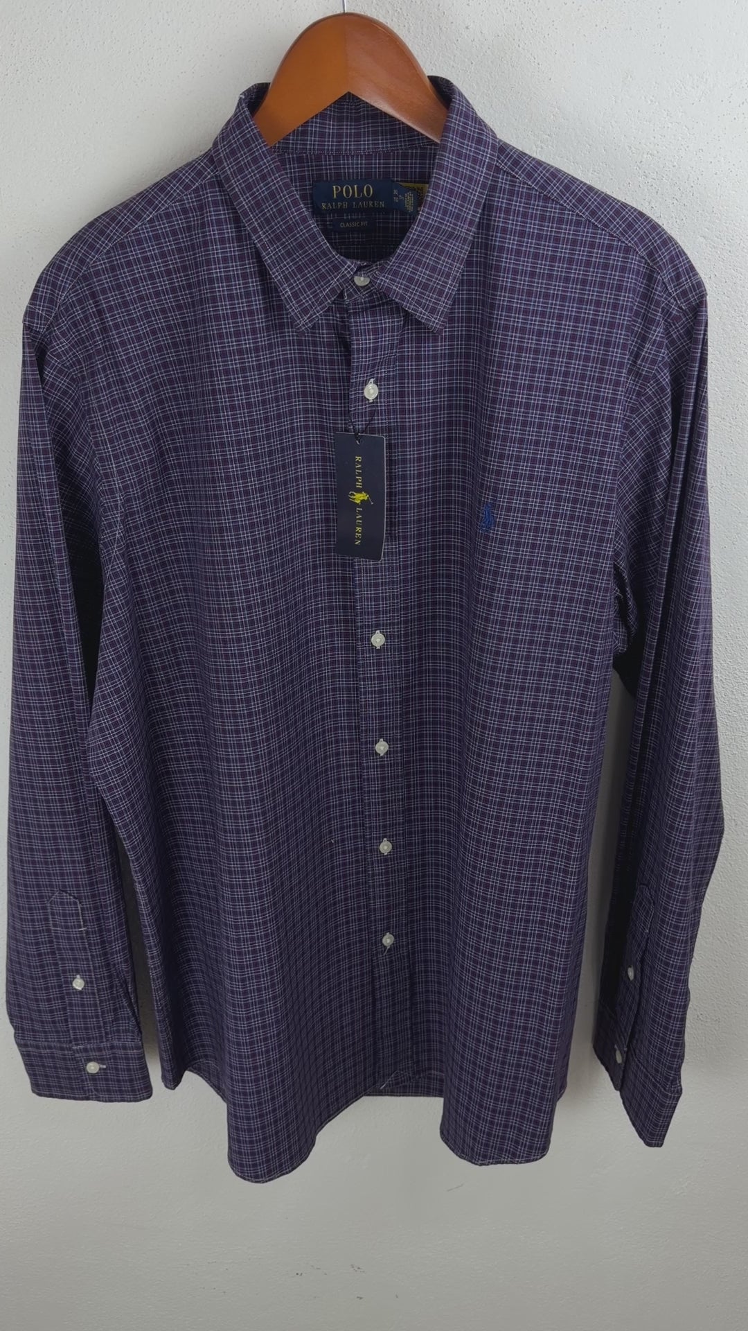 Camisa Polo Ralph Lauren Classic Fit Manga Larga Talla XL