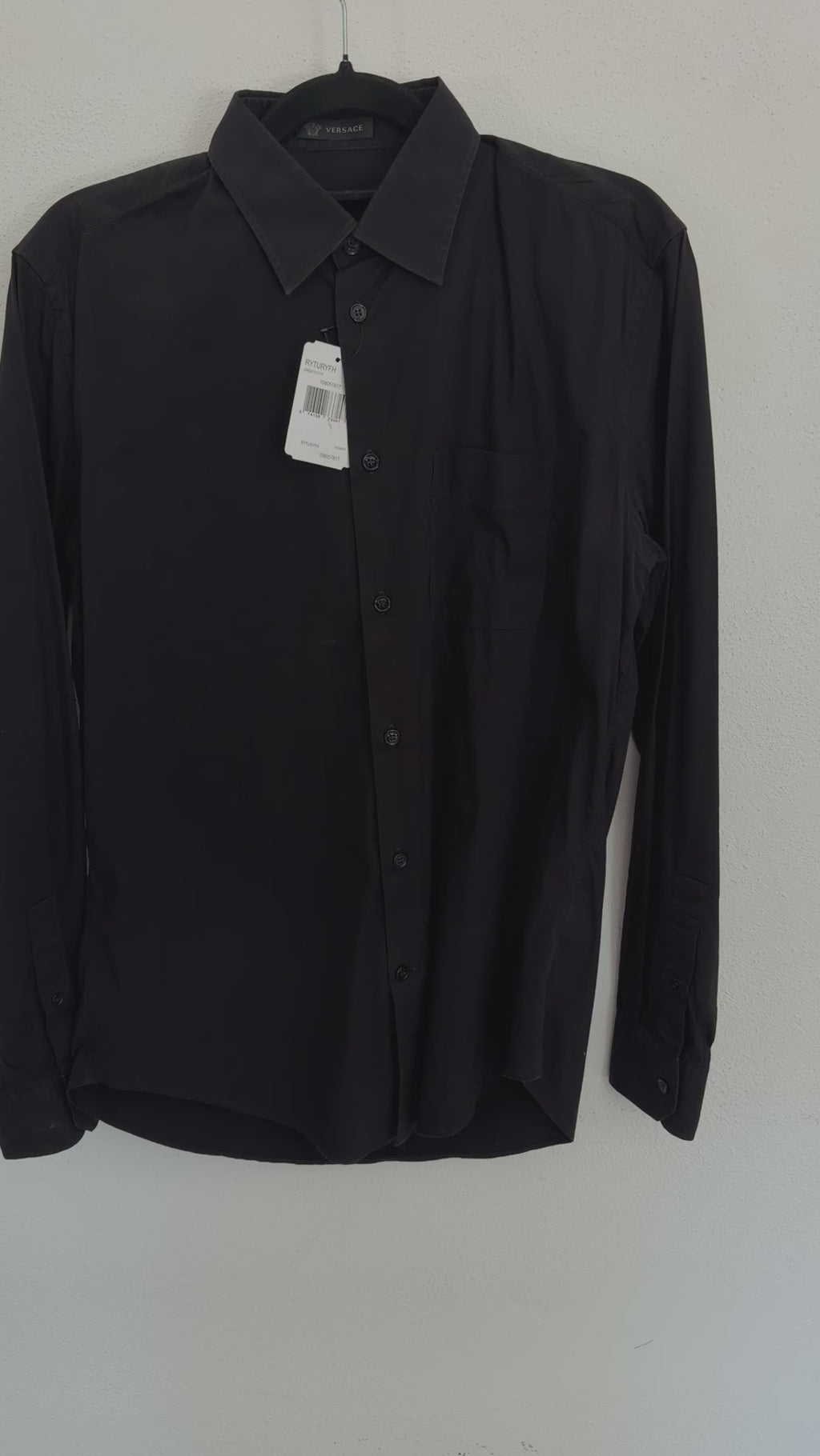 Camisa Versace Regular Fit Manga Larga Talla S