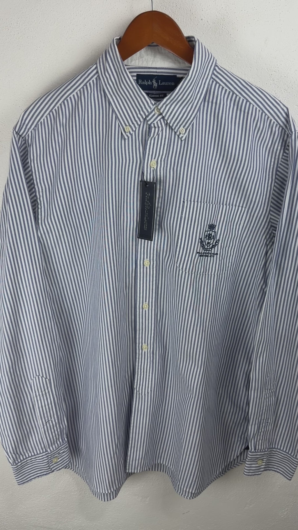 Camisa Polo Ralph Lauren Classic Fit Manga Larga Talla L