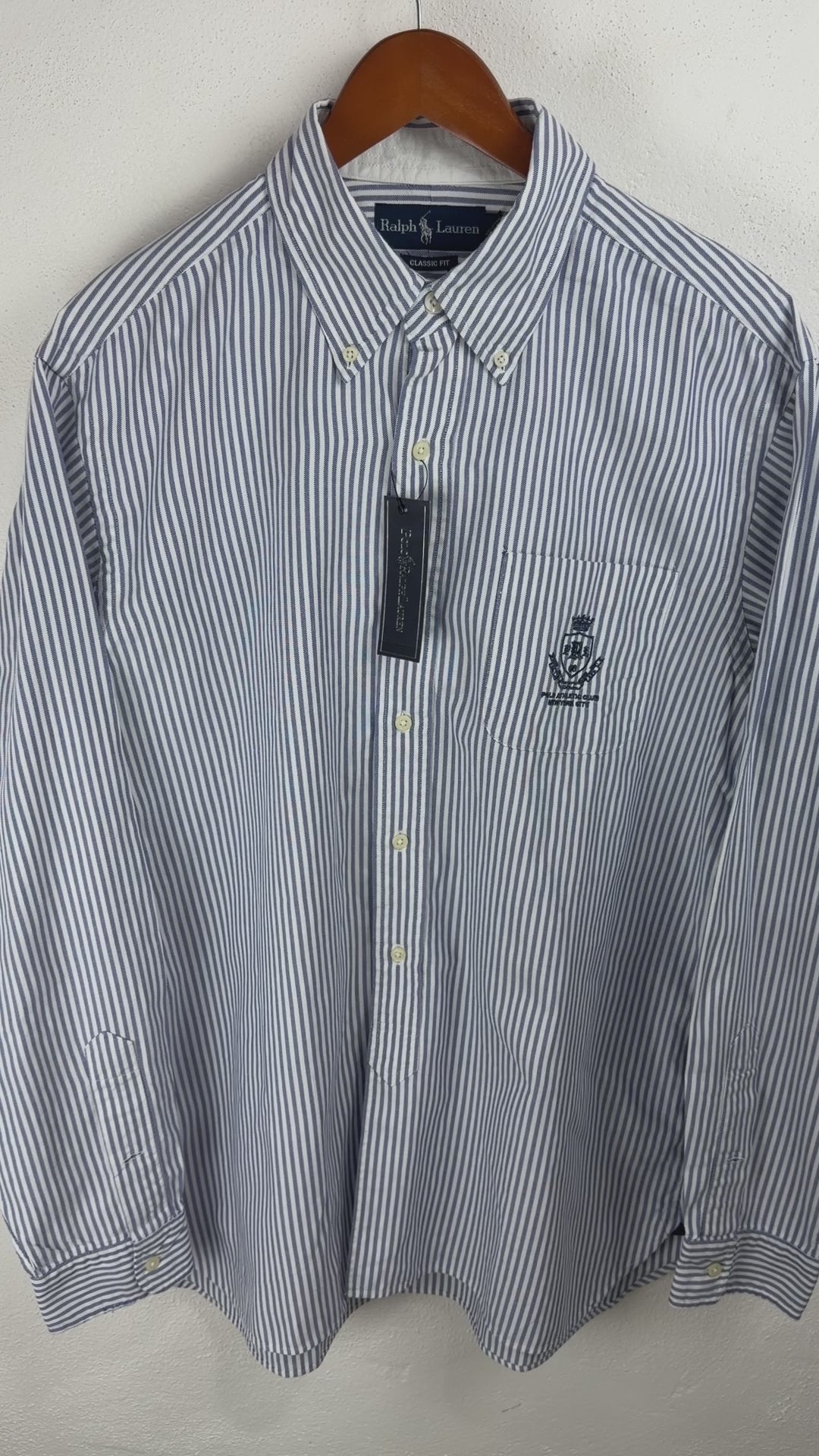 Camisa Polo Ralph Lauren Classic Fit Manga Larga Talla L