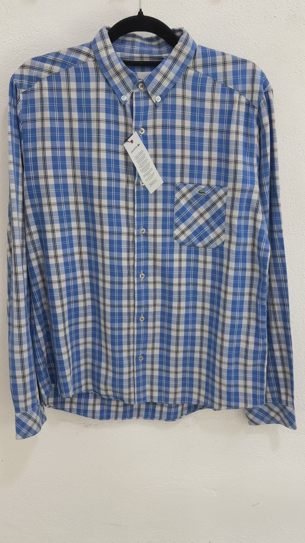 Camisa Lacoste Regular Fit Manga Larga Talla M