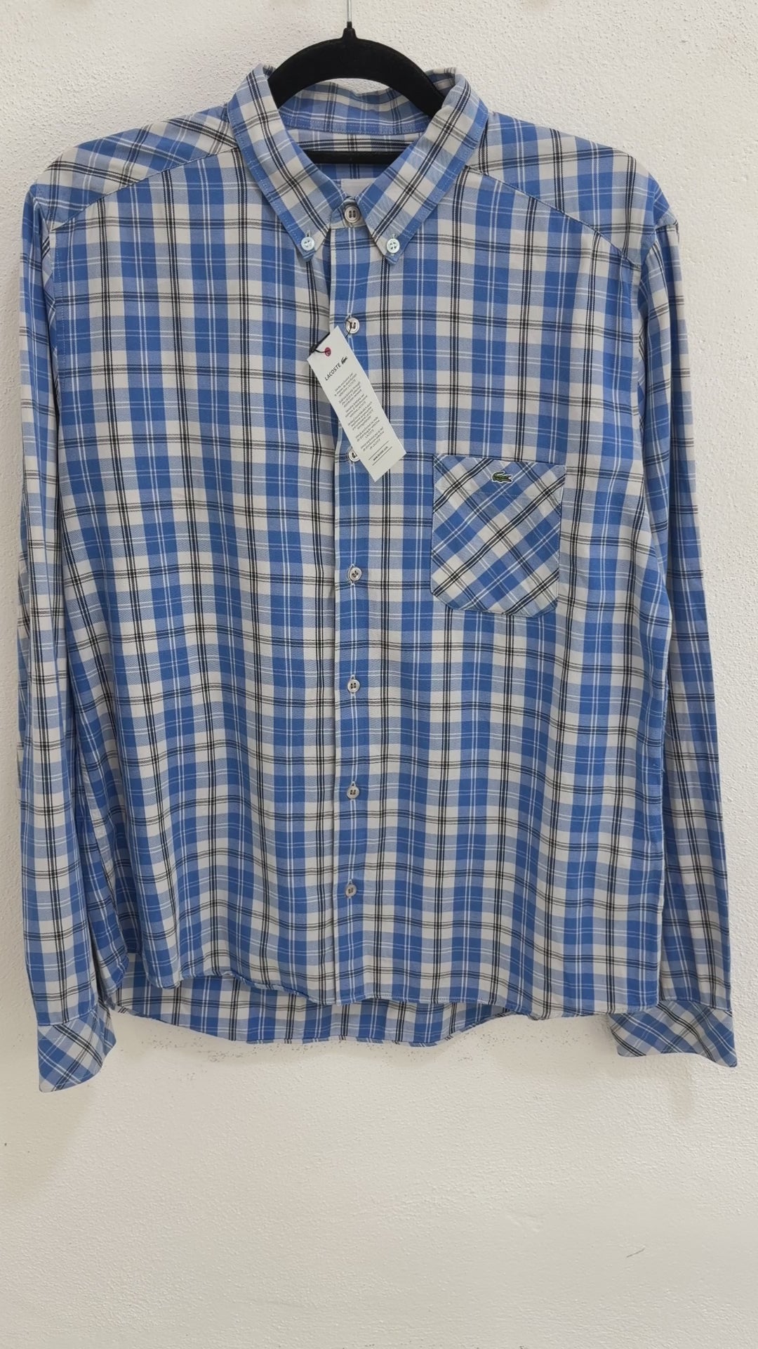Camisa Lacoste Regular Fit Manga Larga Talla M