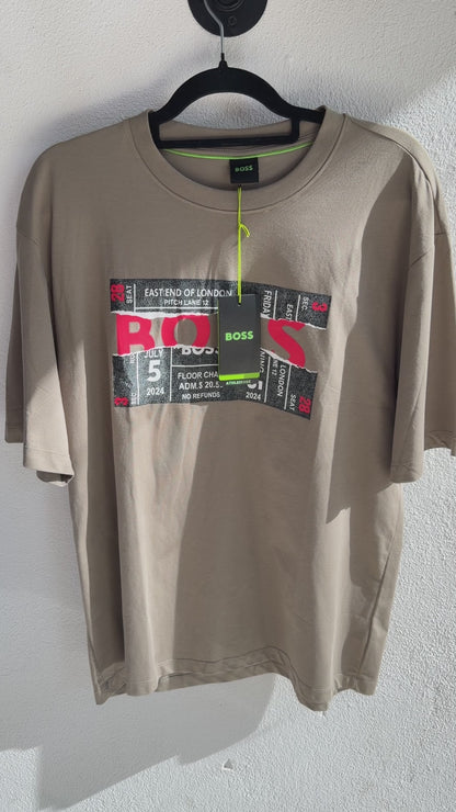 Playera Boss Regular Fit Cuello Redondo Talla L