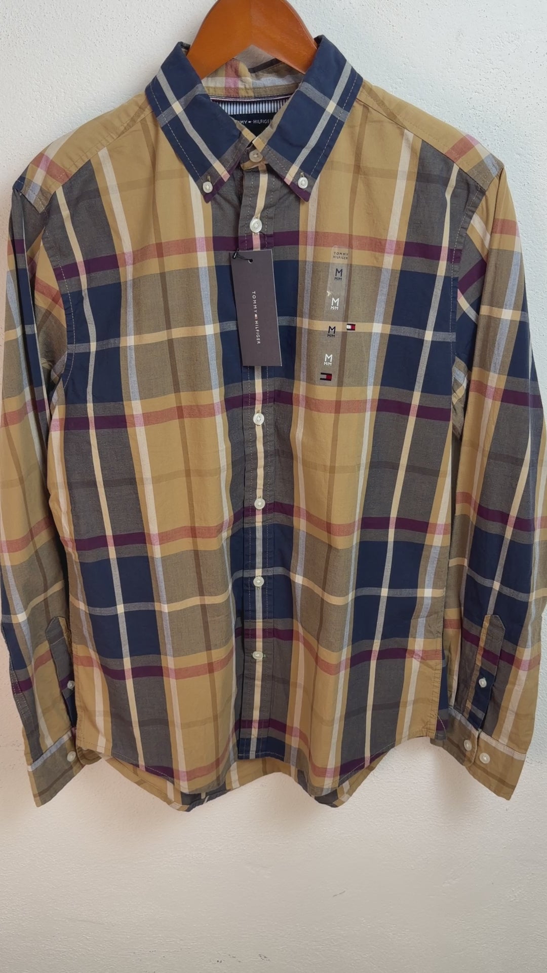 Camisa Tommy Hilfiger Classic Fit Manga Larga Talla M