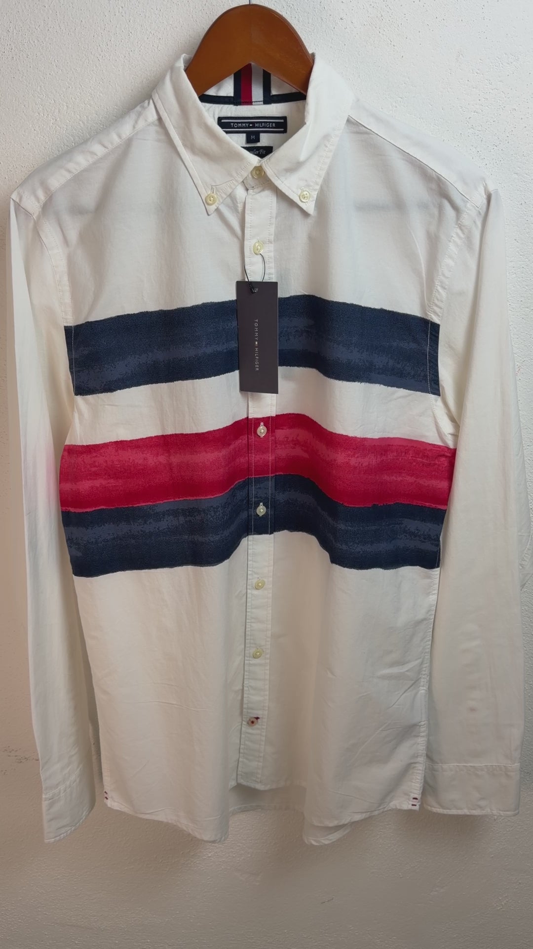 Camisa Tommy Hilfiger Classic Fit Manga Larga Talla M