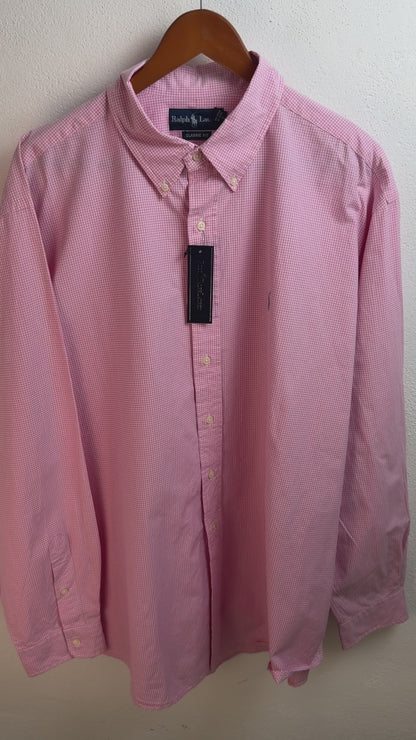 Camisa Polo Ralph Lauren Classic Fit Manga Larga Talla XXL