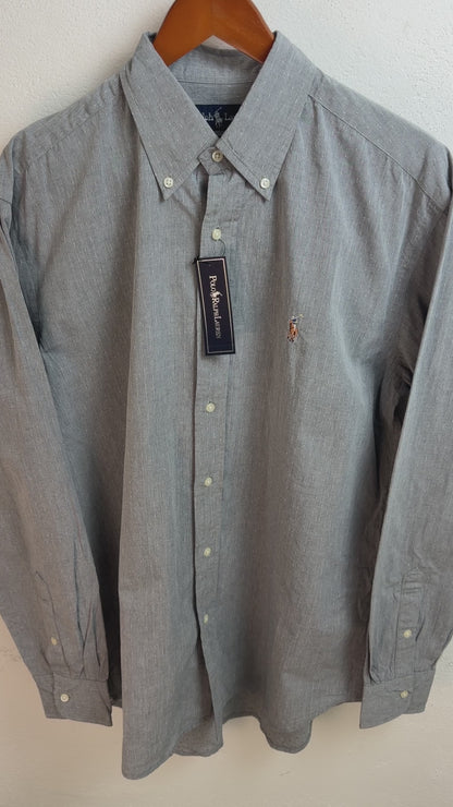 Camisa Polo Ralph Lauren Custom Fit Manga Larga Talla XL