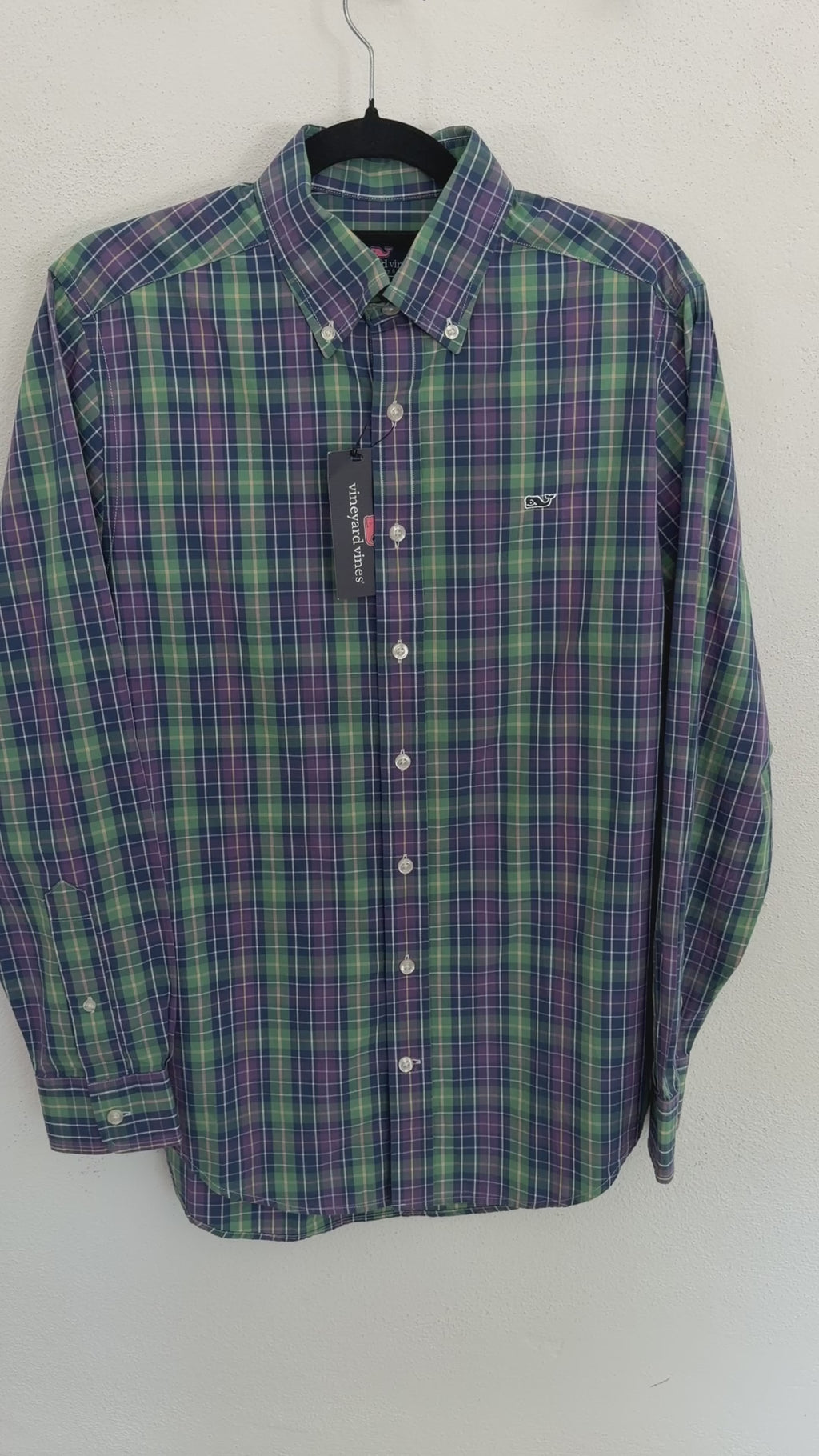 Camisa Vineyard Vines Classic Fit Manga Larga Talla S