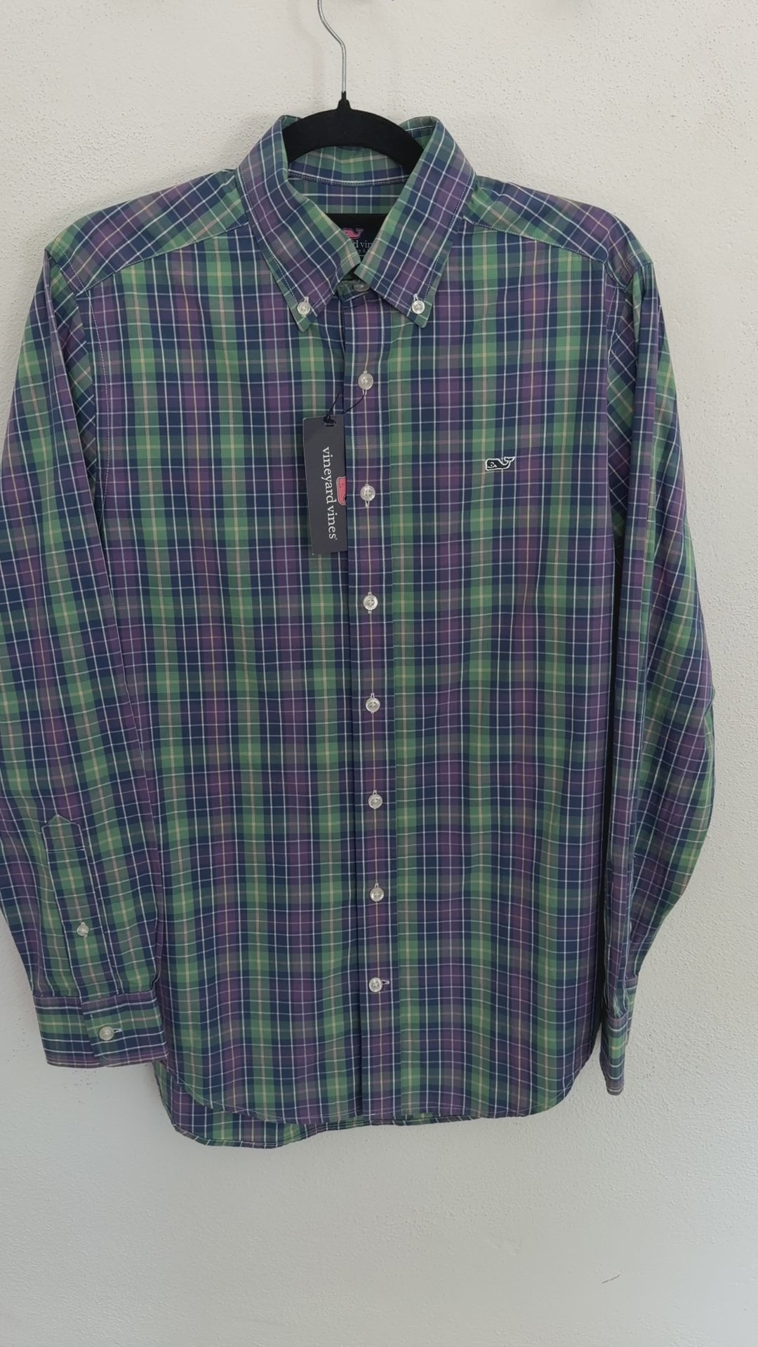 Camisa Vineyard Vines Classic Fit Manga Larga Talla S