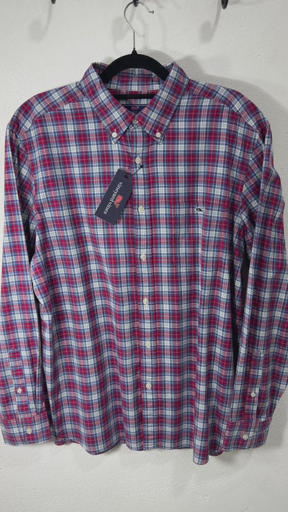 Camisa Vineyard Vines Classic Fit Manga Larga Talla XL