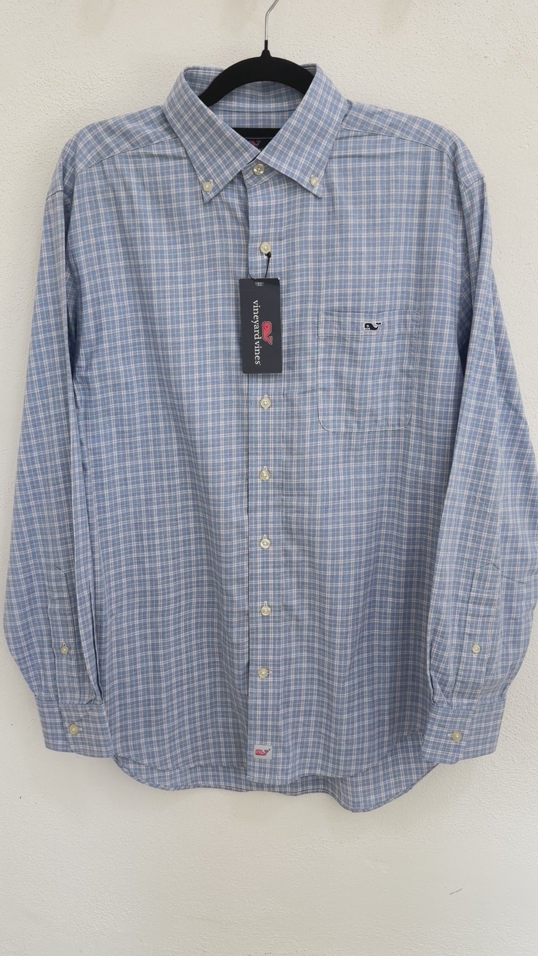 Camisa Vineyard Vines Classic Fit Manga Larga Talla M