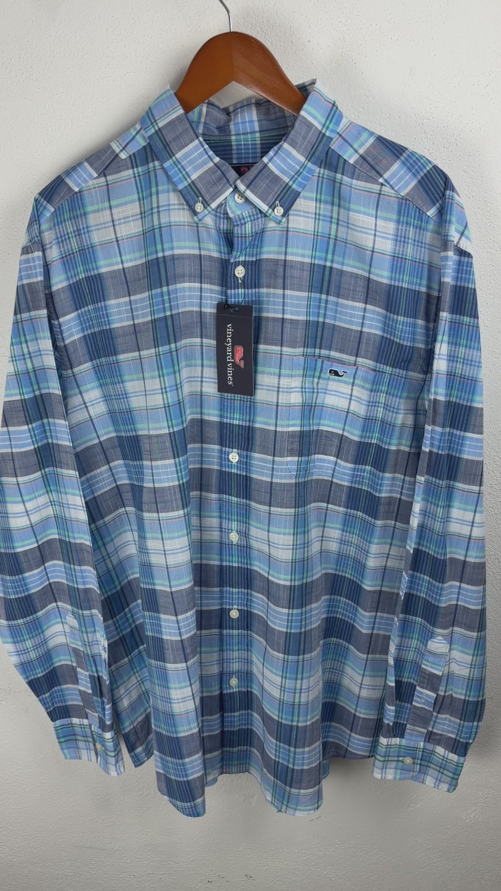 Camisa Vineyard Vines Classic Fit Manga Larga Talla XL