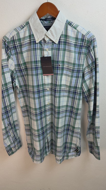 Camisa Tommy Hilfiger Custom Fit Manga Larga Talla S