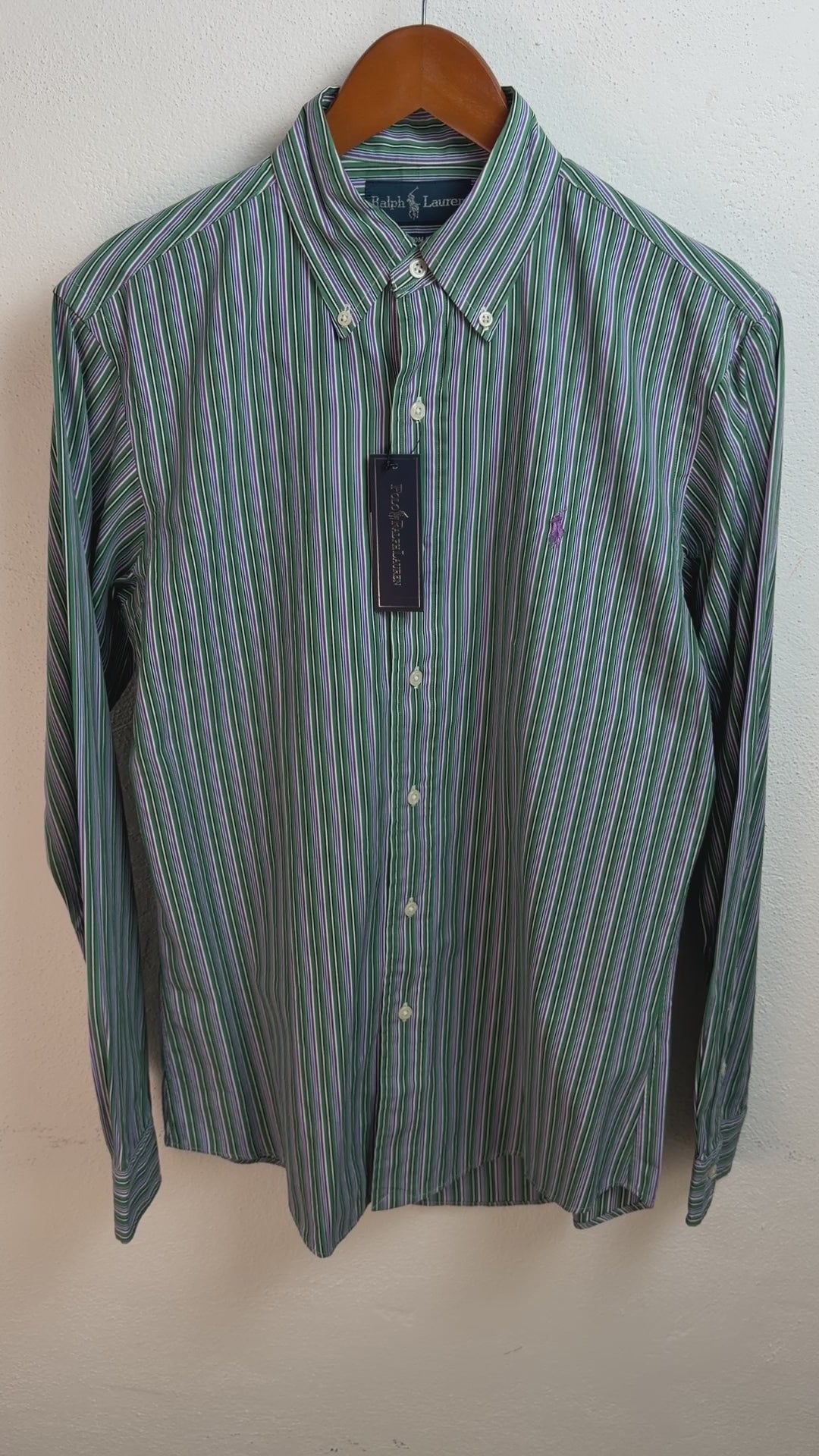 Camisa Polo Ralph Lauren Custom Fit Manga Larga Talla S