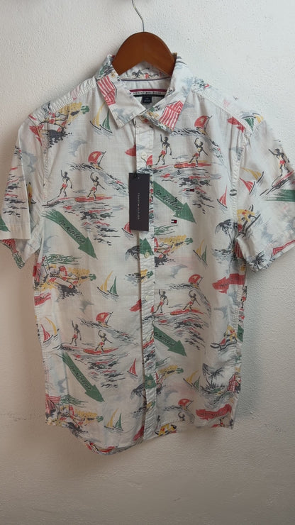 Camisa Tommy Hilfiger Manga Corta Classic Fit Talla S