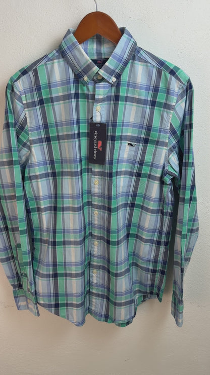 Camisa Vineyard Vines Classic Fit Manga Larga Talla S