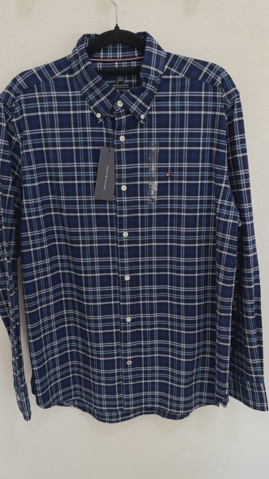 Camisa Tommy Hilfiger Classic Fit Manga Larga Talla L