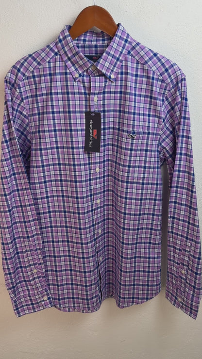 Camisa Vineyard Vines Classic Fit Manga Larga Talla S