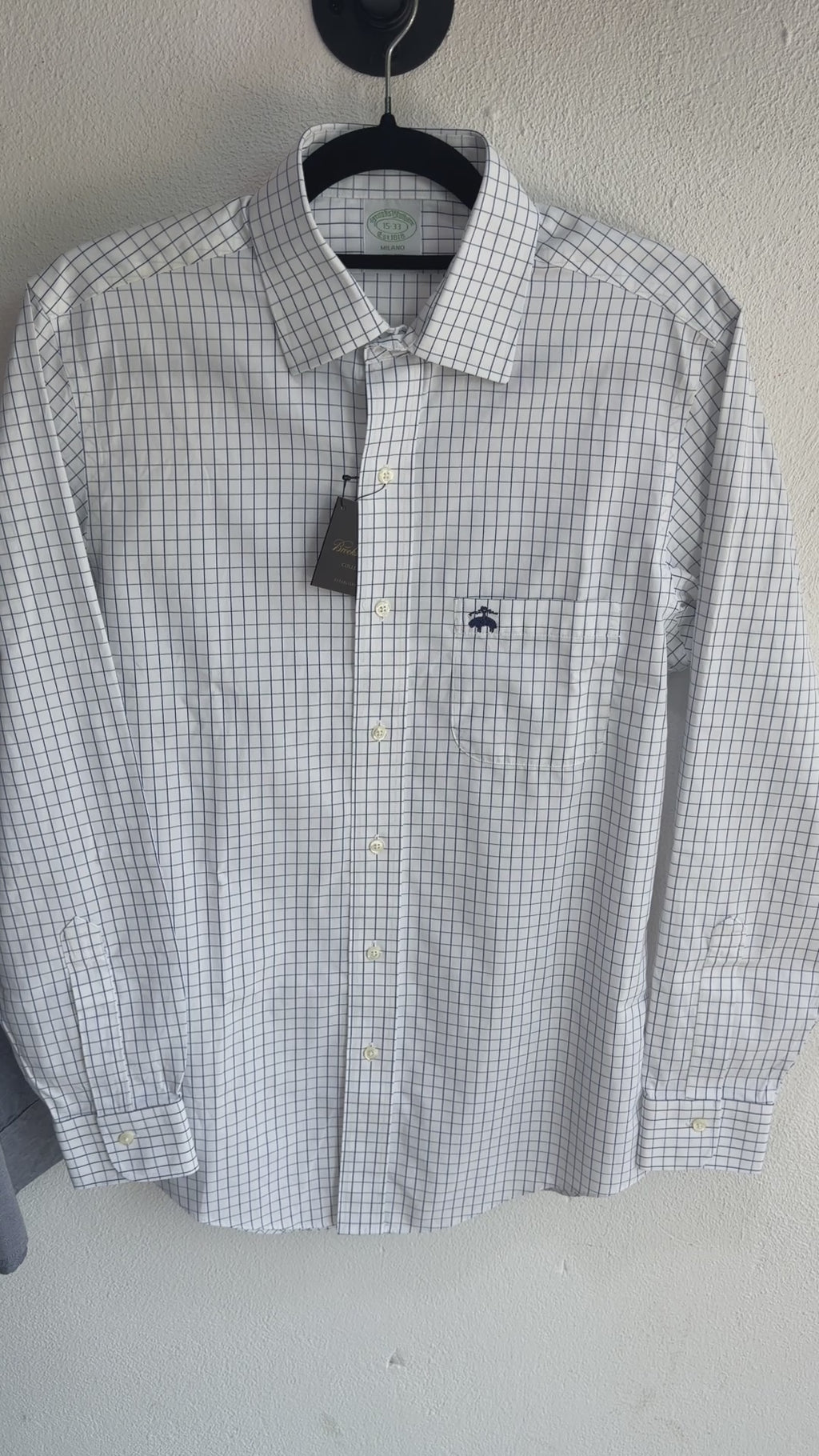 Camisa Brooks Brothers Classic Fit Manga Larga Talla S