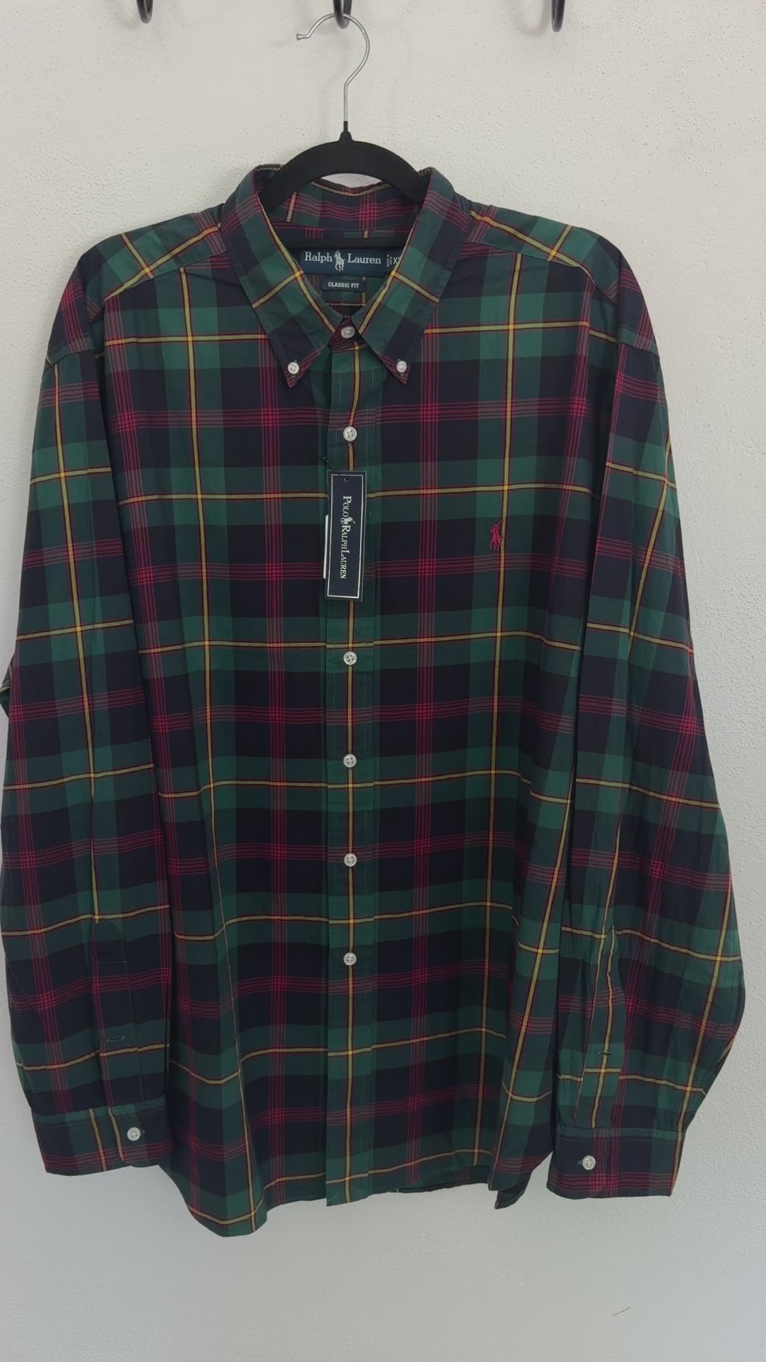 Camisa Polo Ralph Lauren Classic Fit Manga Larga Talla XXL