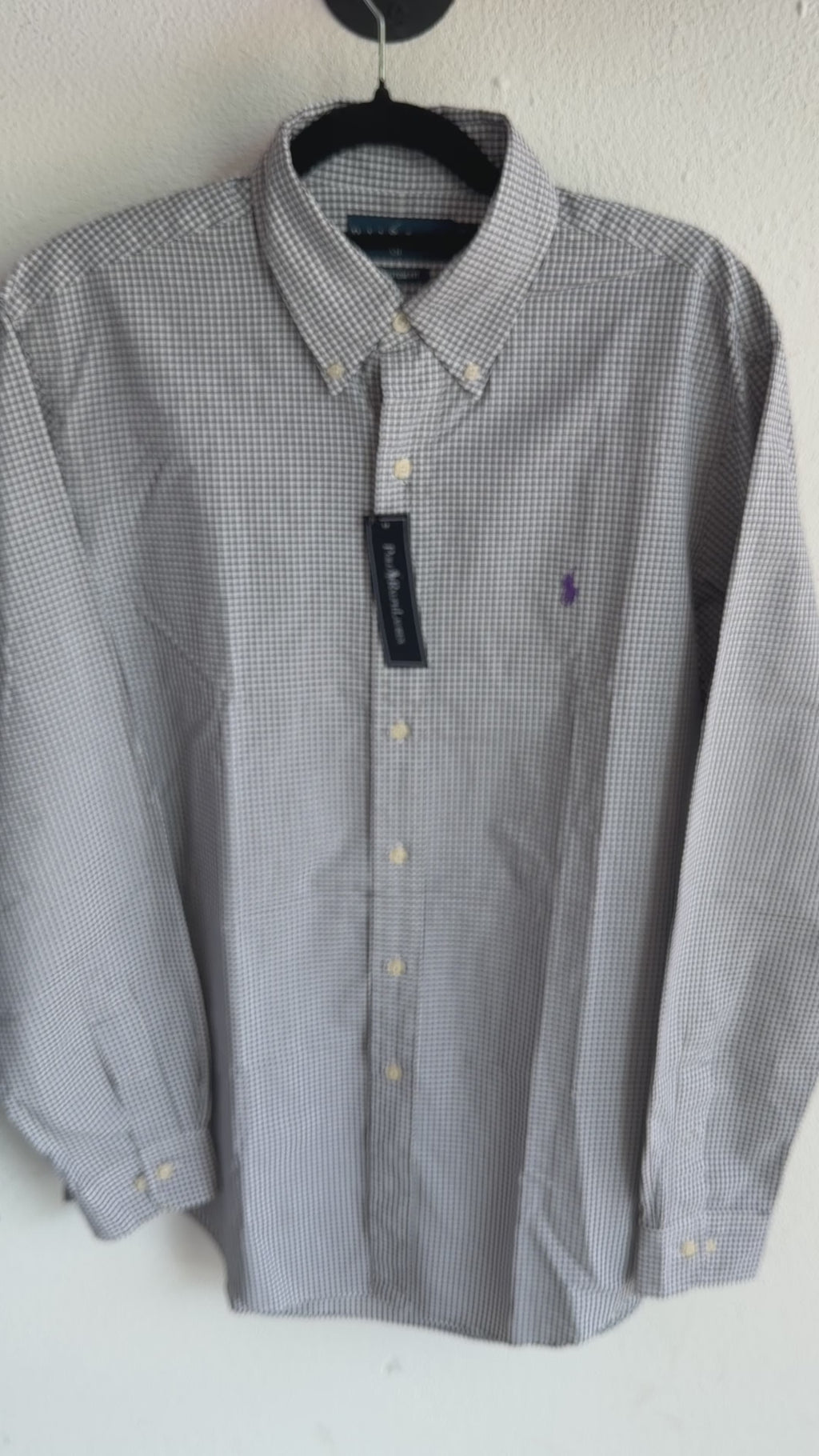 Camisa Polo Ralph Lauren Custom Fit Manga Larga Talla L