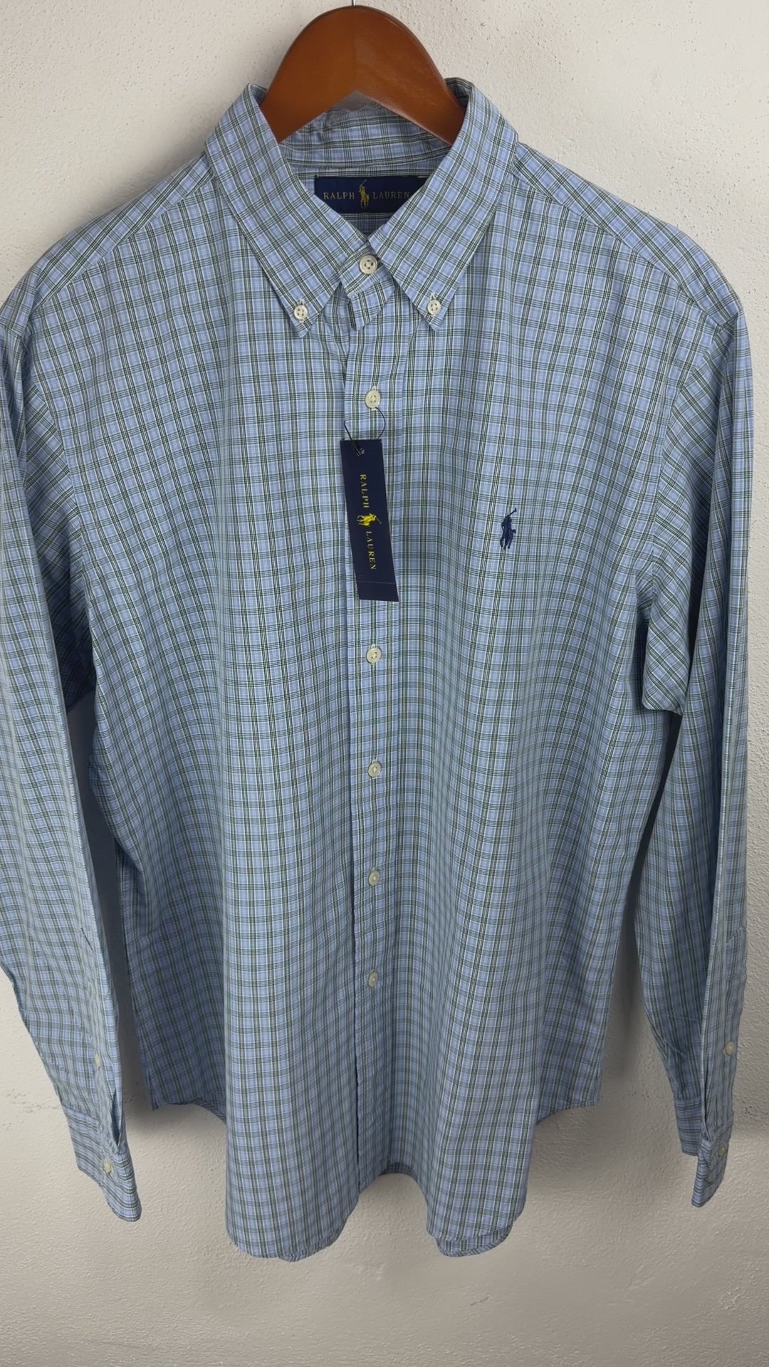 Camisa Polo Ralph Lauren Classic Fit Manga Larga Talla L