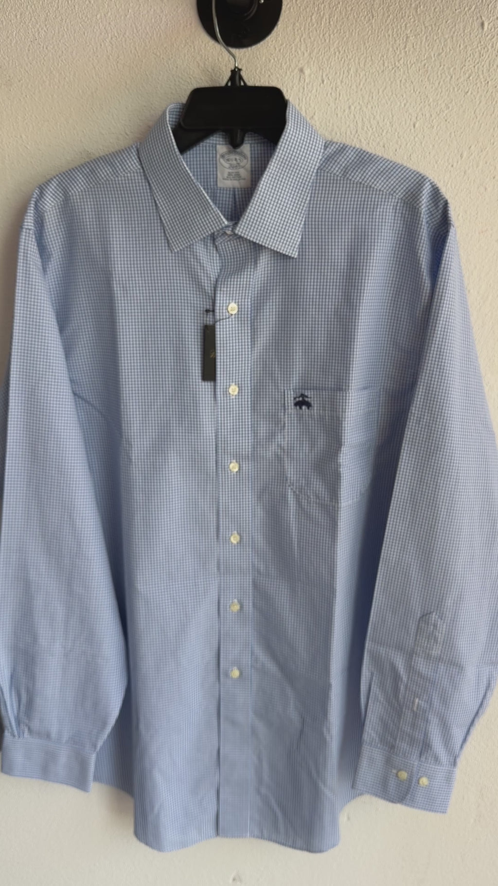 Camisa Brooks Brothers Classic Fit Manga Larga Talla L