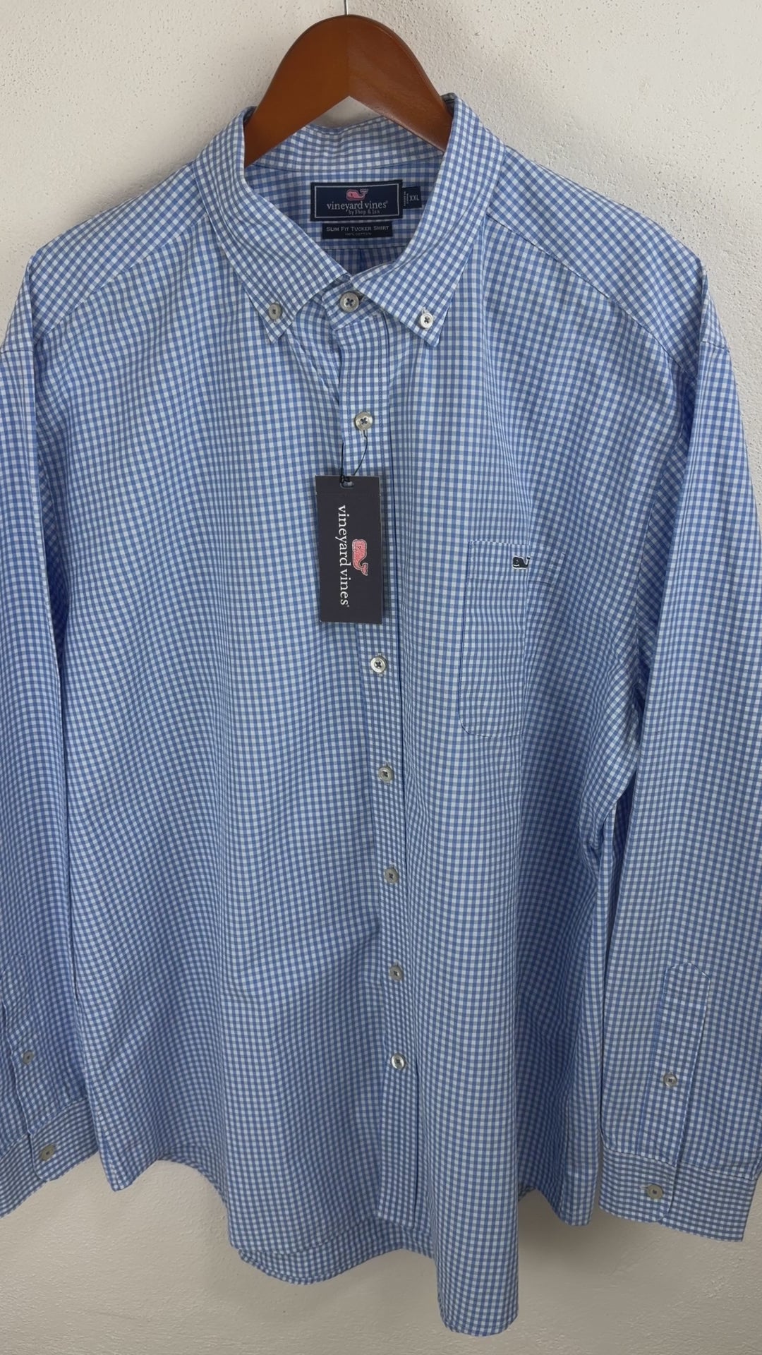 Camisa Vineyard Vines Slim Fit Manga Larga Talla XXL