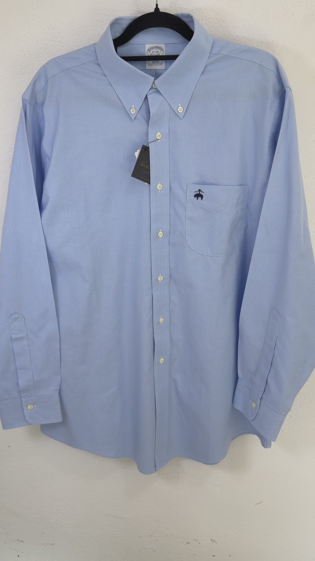 Camisa Brooks Brothers Slim Fit Manga Larga Talla XL