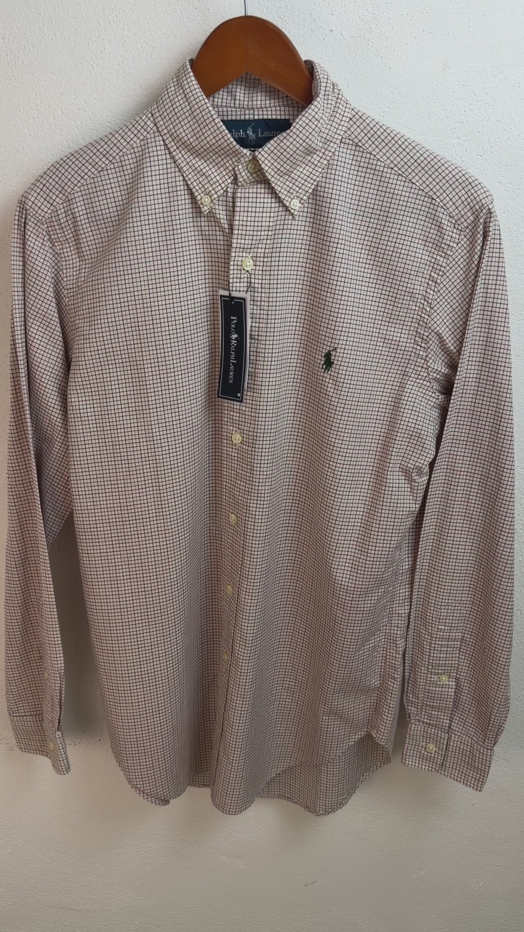 Camisa Polo Ralph Lauren Classic Fit Manga Larga Talla S