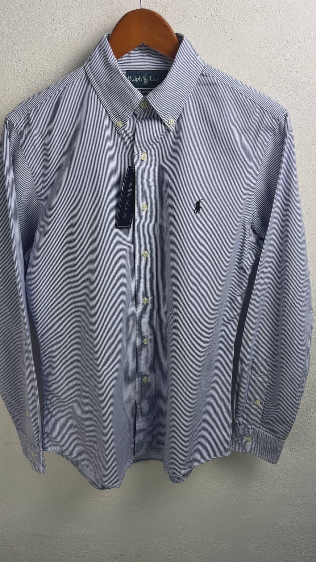 Camisa Polo Ralph Lauren Custom Fit Manga Larga Talla S