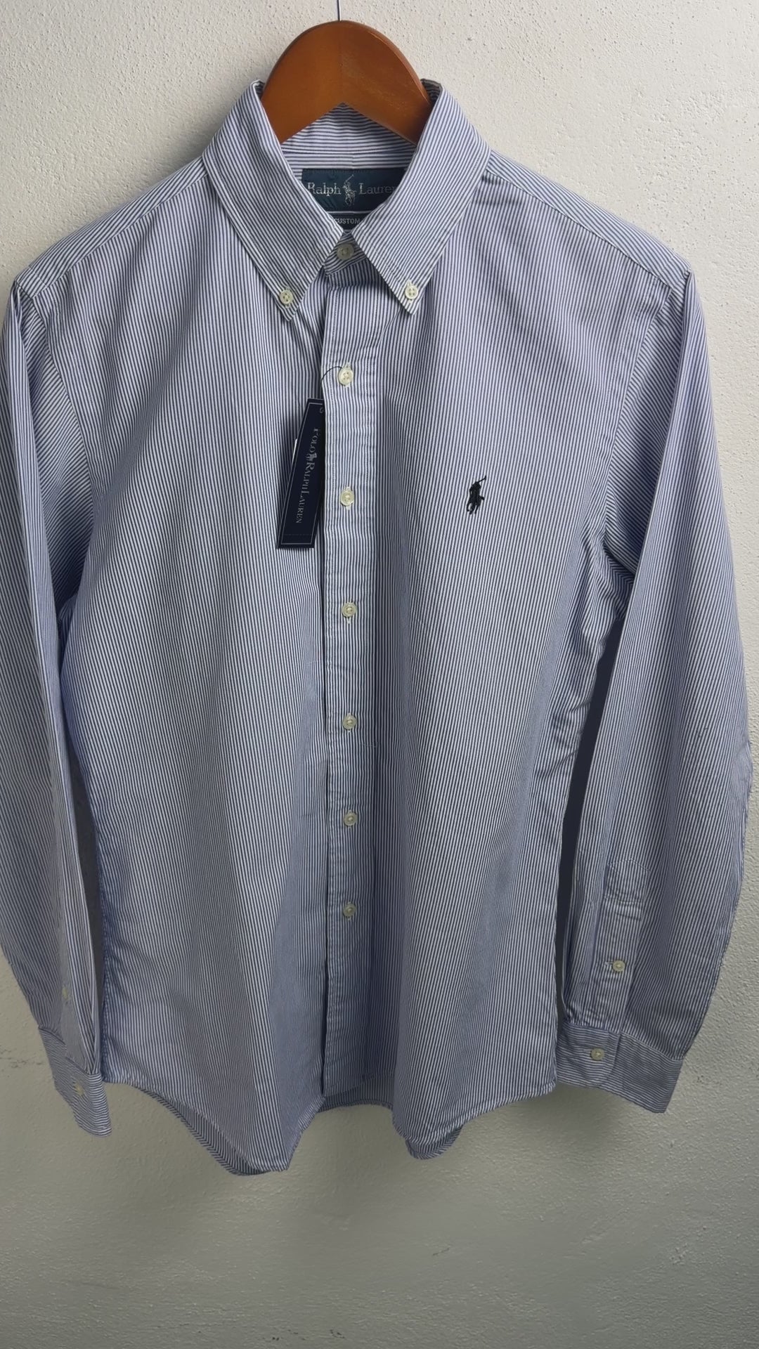 Camisa Polo Ralph Lauren Custom Fit Manga Larga Talla S