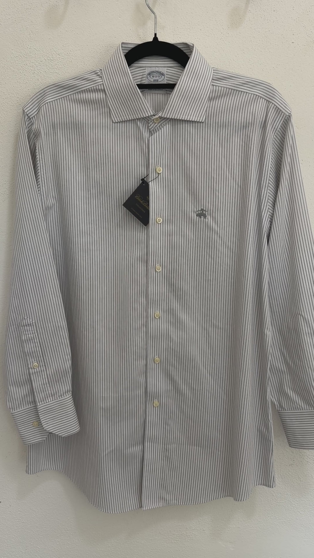 Camisa Brooks Brothers 16 Custom Fit Manga Larga 32/33 Talla L