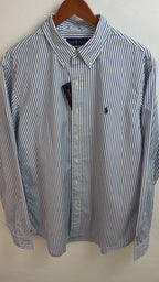 Camisa Polo Ralph Lauren Slim Fit XL Manga Larga sirve para Talla L